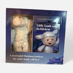 NEW Christmas Story Little Lamb From Bethlehem Plush Lamb & Book Set — Sealed